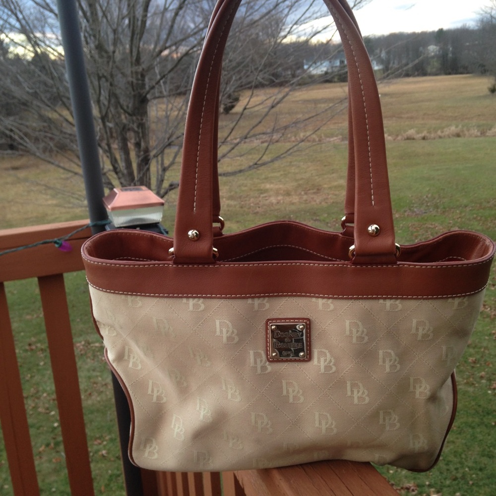 Dooney and Bourke Signature Khaki Canvas Bag